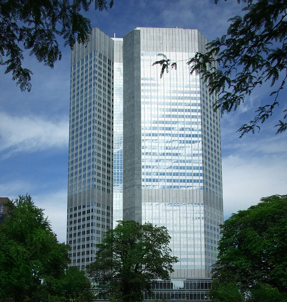O edifício do BCE em Frankfurt
