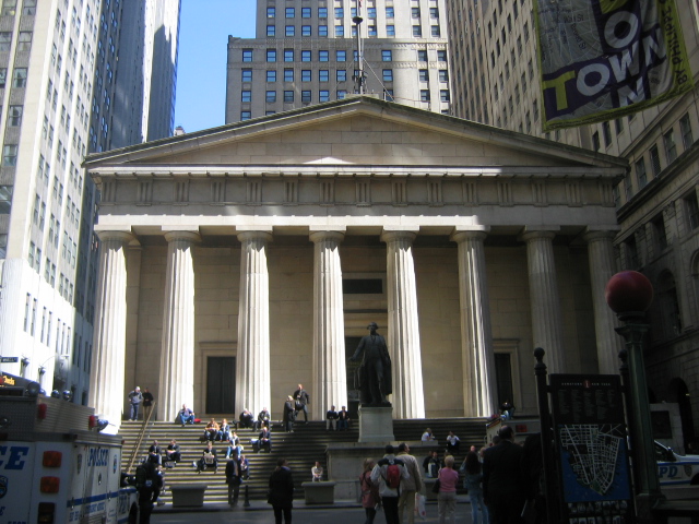 Federal Hall, Wall Street.